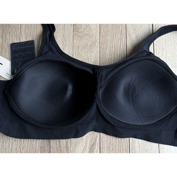 TRUEKIND Daily Comfort Wireless Shaper Bra | Size Large Black with Bra Extender - Picture 6 of 9